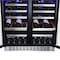 Edgestar BuiltIn 30 Inch Wide 56 Bottle Capacity French Door Wine Cooler with Door Locks CWR5631FD - alternate 2